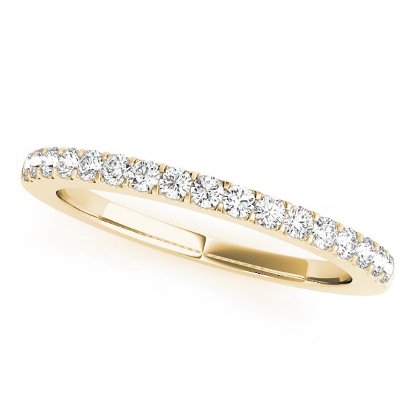 18K Yellow Gold 1/4 ct tw Diamond Wedding Ring