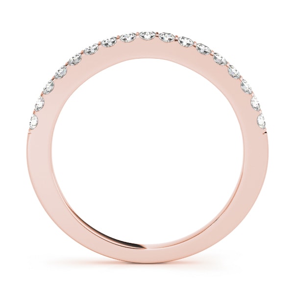18K Rose Gold 1/4 ct tw Diamond Wedding Ring