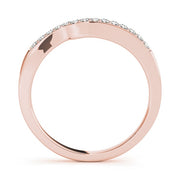 14K Rose Gold 1/8 ct tw Diamond Wedding Ring