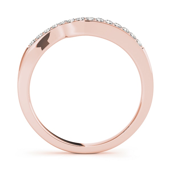 14K Rose Gold 1/8 ct tw Diamond Wedding Ring