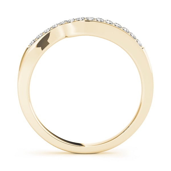 18K Yellow Gold 1/8 ct tw Diamond Wedding Ring