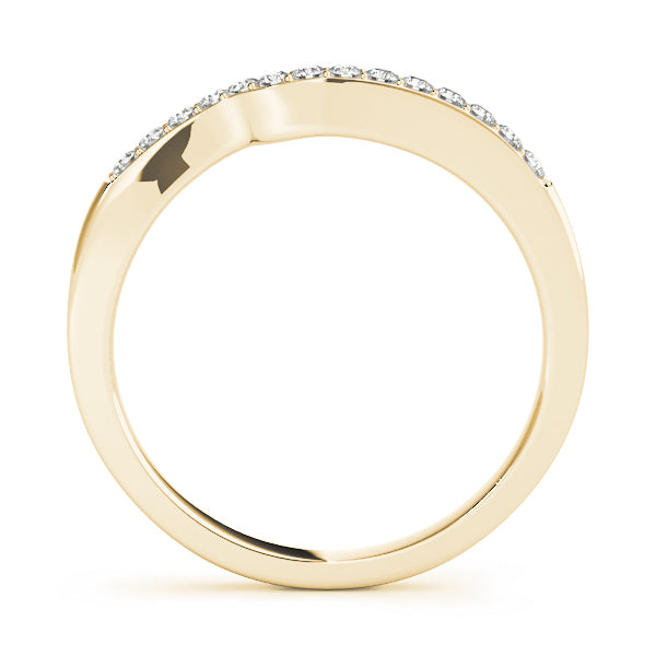 18K Yellow Gold 1/8 ct tw Diamond Wedding Ring