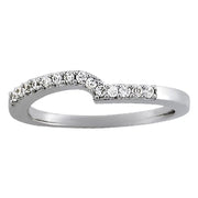 Platinum 1/8 ct tw Diamond Wedding Ring