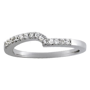 Platinum 1/8 ct tw Diamond Wedding Ring