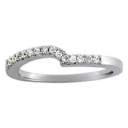 Platinum 1/8 ct tw Diamond Wedding Ring