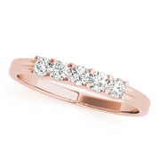 14K Rose Gold 1/2 ct tw Diamond Wedding Ring