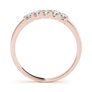 18K Rose Gold 1/2 ct tw Diamond Wedding Ring