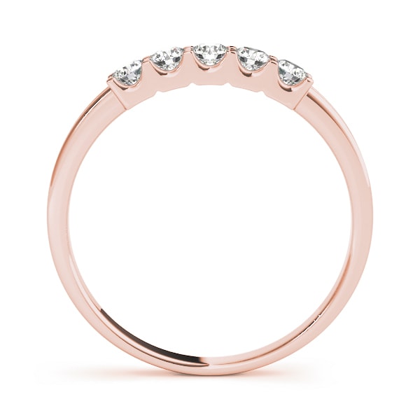 18K Rose Gold 1/2 ct tw Diamond Wedding Ring