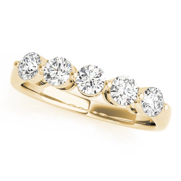 14K Yellow Gold 1/2 ct tw Diamond Wedding Ring