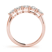 18K Rose Gold 1/2 ct tw Diamond Wedding Ring