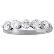 18K White Gold 1/2 ct tw Diamond Wedding Ring