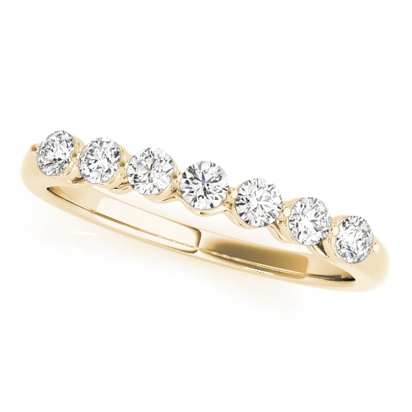 14K Yellow Gold 3/4 ct tw Diamond Wedding Ring