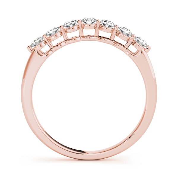 14K Rose Gold 3/4 ct tw Diamond Wedding Ring