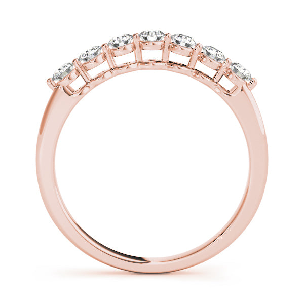 18K Rose Gold 3/4 ct tw Diamond Wedding Ring