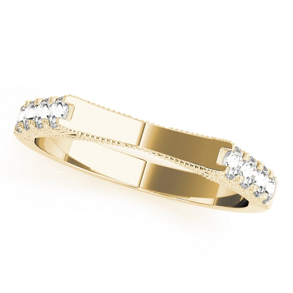 18K Yellow Gold 1/3 ct tw Diamond Wedding Ring