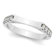 14K White Gold 1/3 ct tw Diamond Wedding Ring