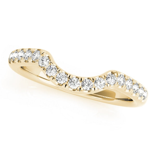 14K Yellow Gold 1/5 ct tw Diamond Wedding Ring