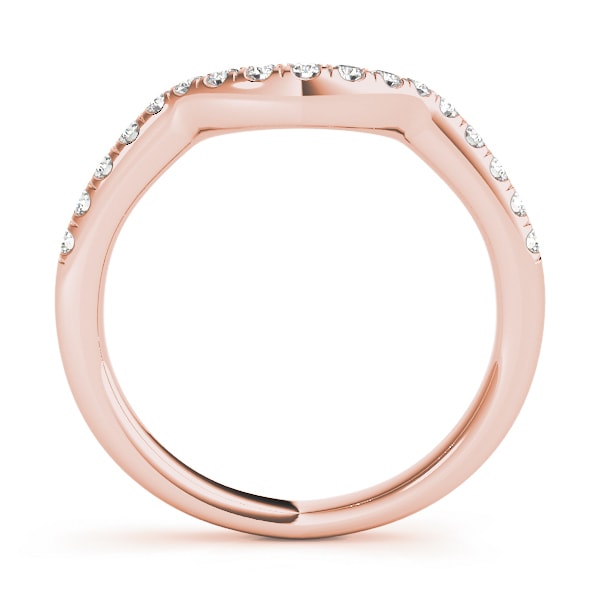 14K Rose Gold 1/5 ct tw Diamond Wedding Ring