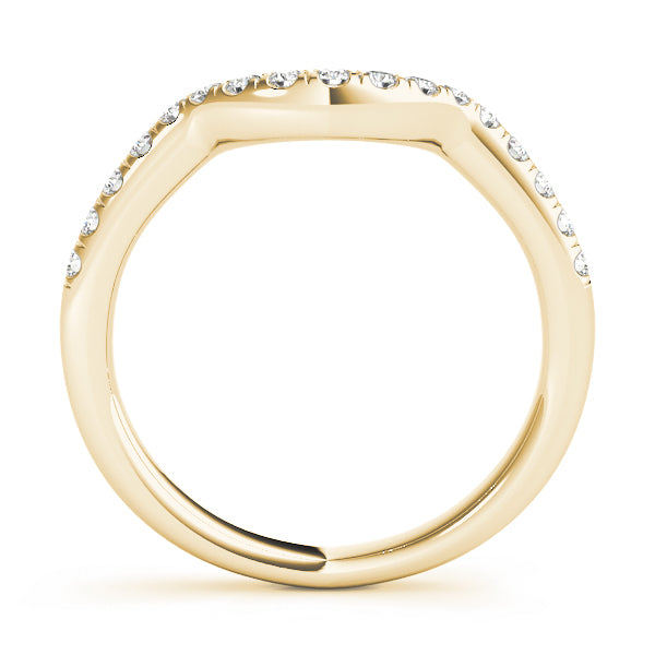 18K Yellow Gold 1/5 ct tw Diamond Wedding Ring