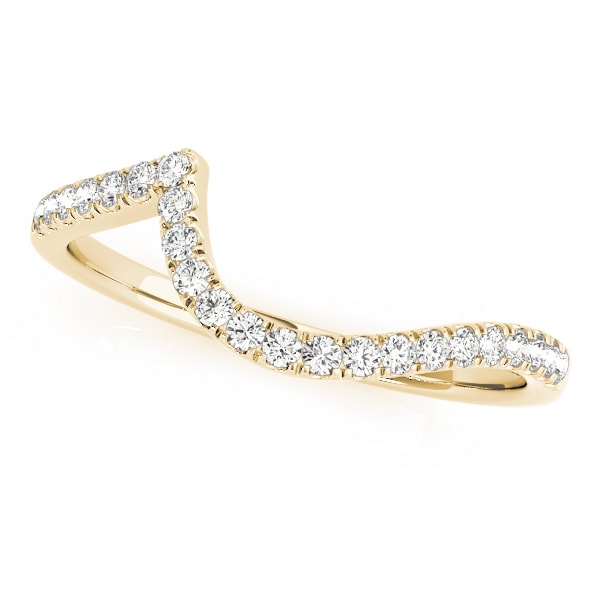 14K Yellow Gold 1/5 ct tw Diamond Wedding Ring