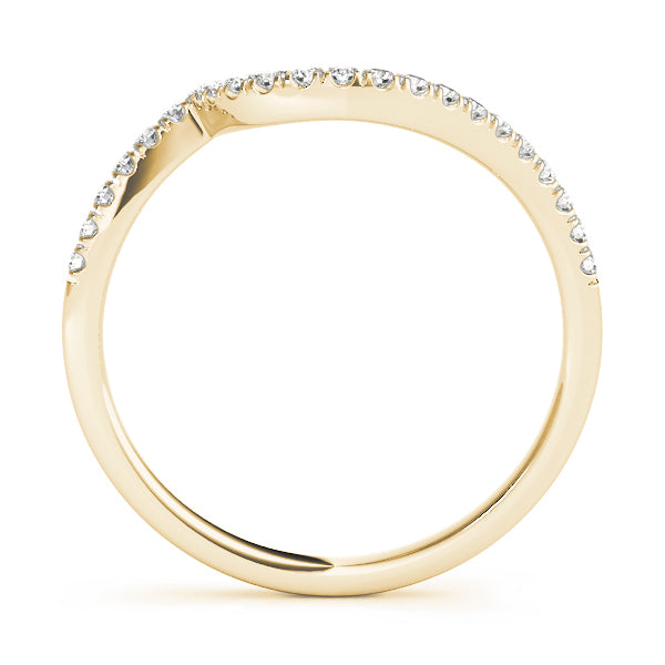 18K Yellow Gold 1/5 ct tw Diamond Wedding Ring