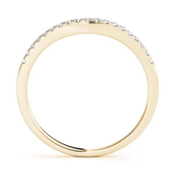 18K Yellow Gold 1/10 ct tw Diamond Wedding Ring