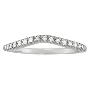 14K White Gold 1/10 ct tw Diamond Wedding Ring