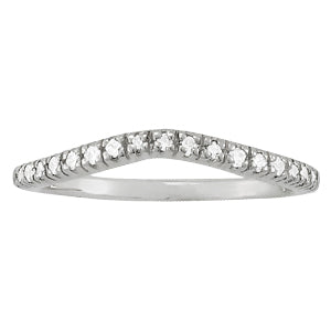 14K White Gold 1/10 ct tw Diamond Wedding Ring