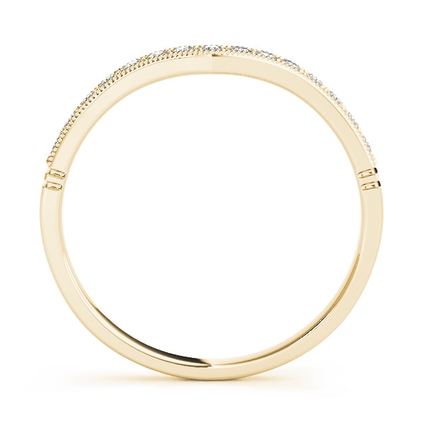 14K Yellow Gold 1/8 ct tw Diamond Wedding Ring