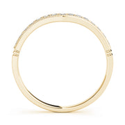 18K Yellow Gold 1/8 ct tw Diamond Wedding Ring