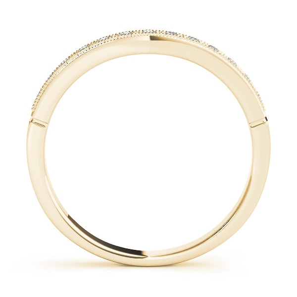 18K Yellow Gold 1/8 ct tw Diamond Wedding Ring