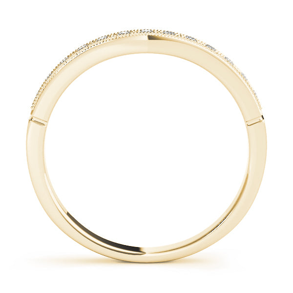 14K Yellow Gold 1/8 ct tw Diamond Wedding Ring