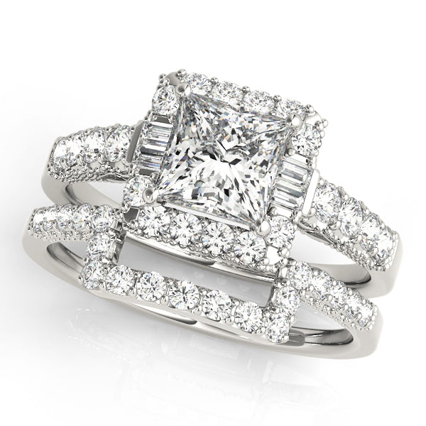 Halo Diamond Engagement Ring