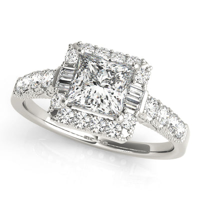 Halo Diamond Engagement Ring