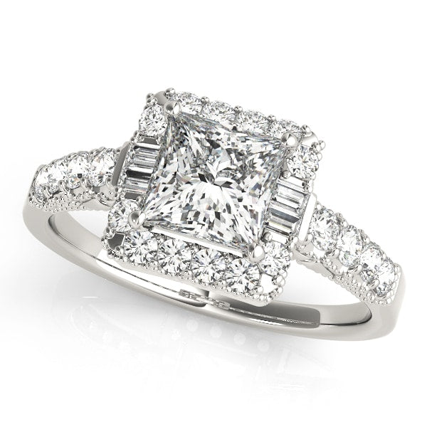 Halo Diamond Engagement Ring
