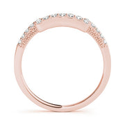 14K Rose Gold 1/3 ct tw Diamond Wedding Ring