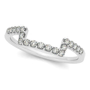 18K White Gold 1/3 ct tw Diamond Wedding Ring