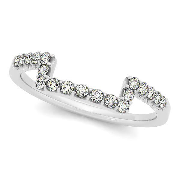 14K White Gold 1/3 ct tw Diamond Wedding Ring