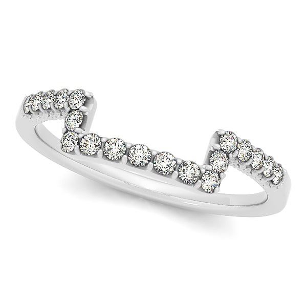18K White Gold 1/3 ct tw Diamond Wedding Ring