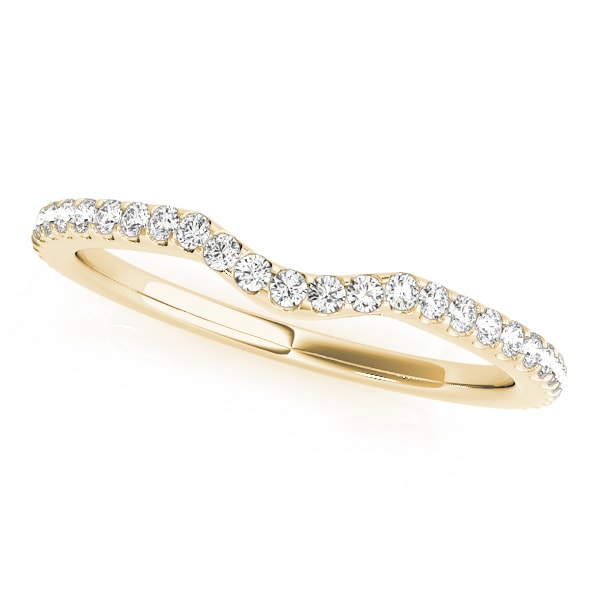 14K Yellow Gold 1/4 ct tw Diamond Wedding Ring