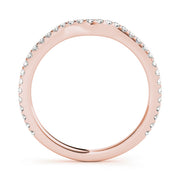 14K Rose Gold 1/4 ct tw Diamond Wedding Ring