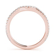14K Rose Gold 1/4 ct tw Diamond Wedding Ring