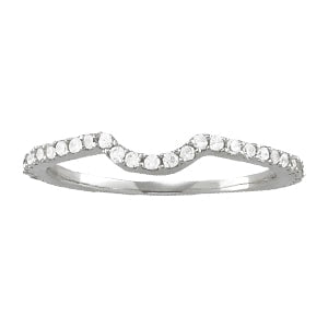 Platinum 1/4 ct tw Diamond Wedding Ring