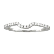 14K White Gold 1/4 ct tw Diamond Wedding Ring