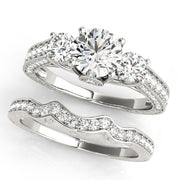 Three Stone Diamond Engagement Ring