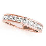 18K Rose Gold 3/4 ct tw Diamond Wedding Ring