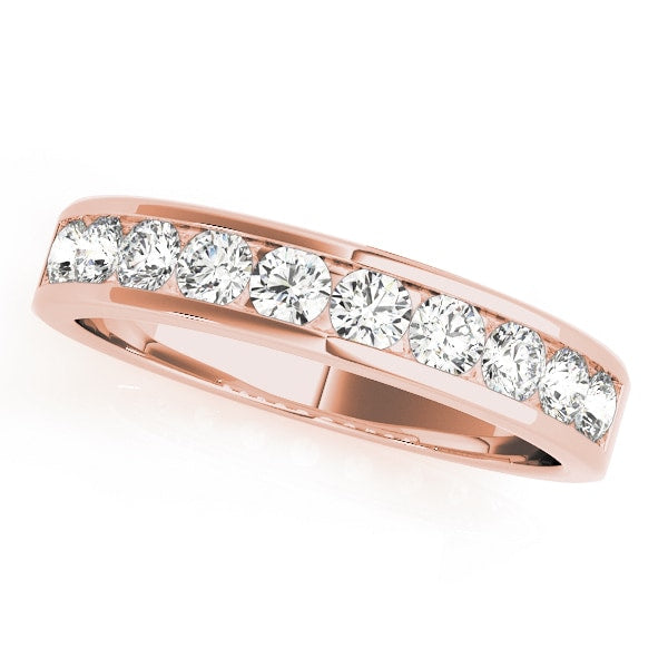 18K Rose Gold 3/4 ct tw Diamond Wedding Ring