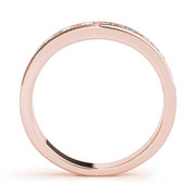 14K Rose Gold 3/4 ct tw Diamond Wedding Ring