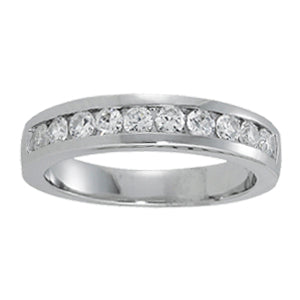 14K White Gold 3/4 ct tw Diamond Wedding Ring
