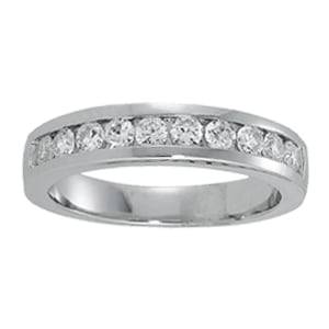 Platinum 3/4 ct tw Diamond Wedding Ring